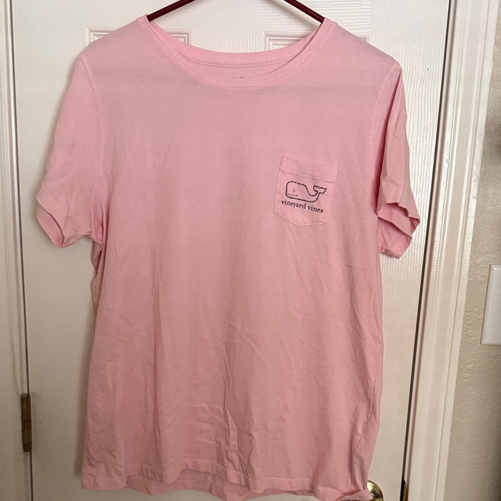 Vineyard Vines Light Pink Tee with Pocket